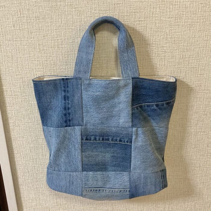 606✩.*˚デニムリメイク トートバッグ ハンドメイド - 通販 - olgapuri.org